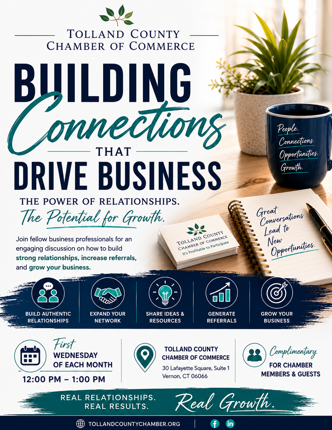 Building Connections That Drive Business event flyer