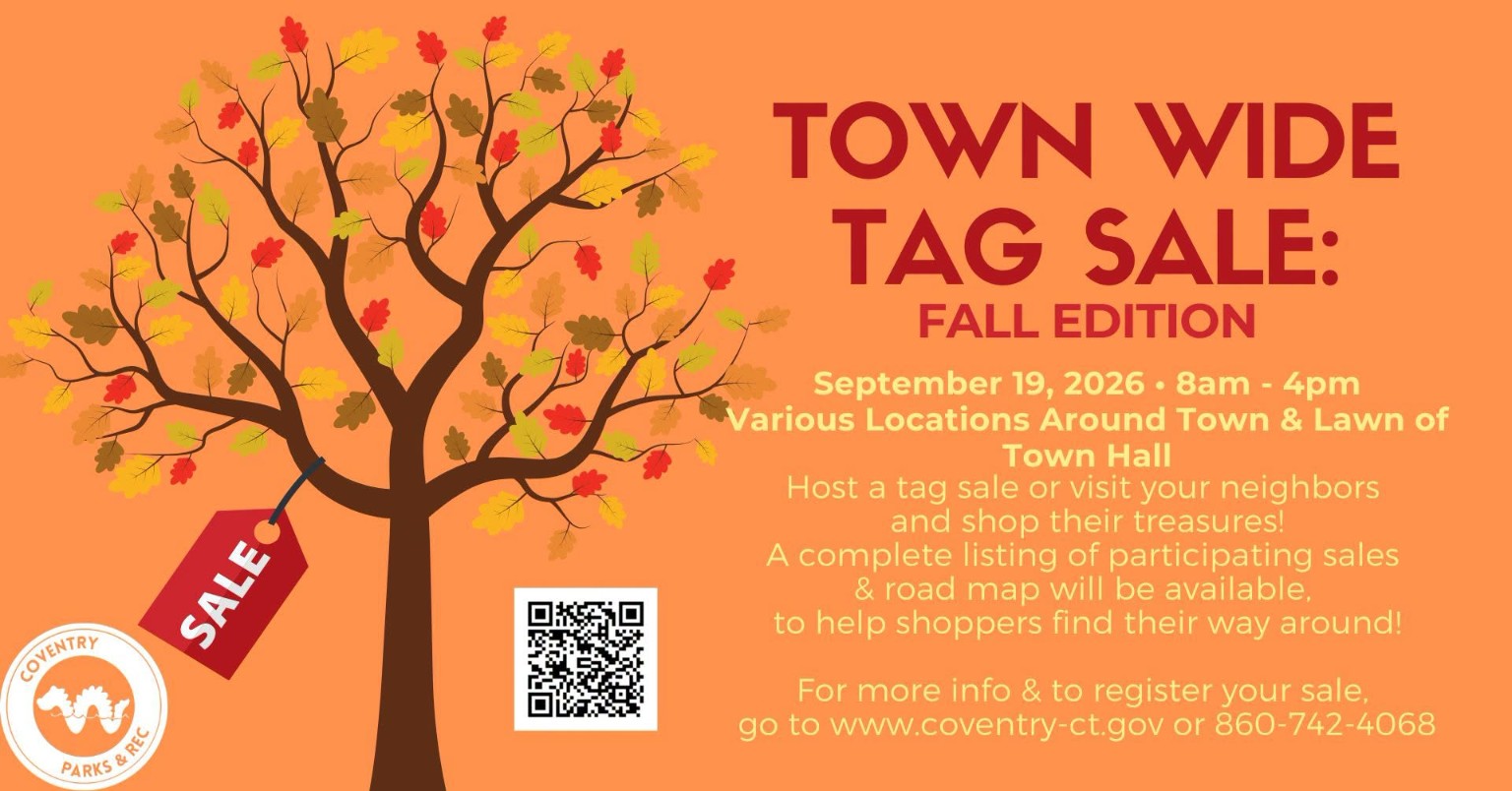 Coventry Town-Wide Tag Sale event flyer