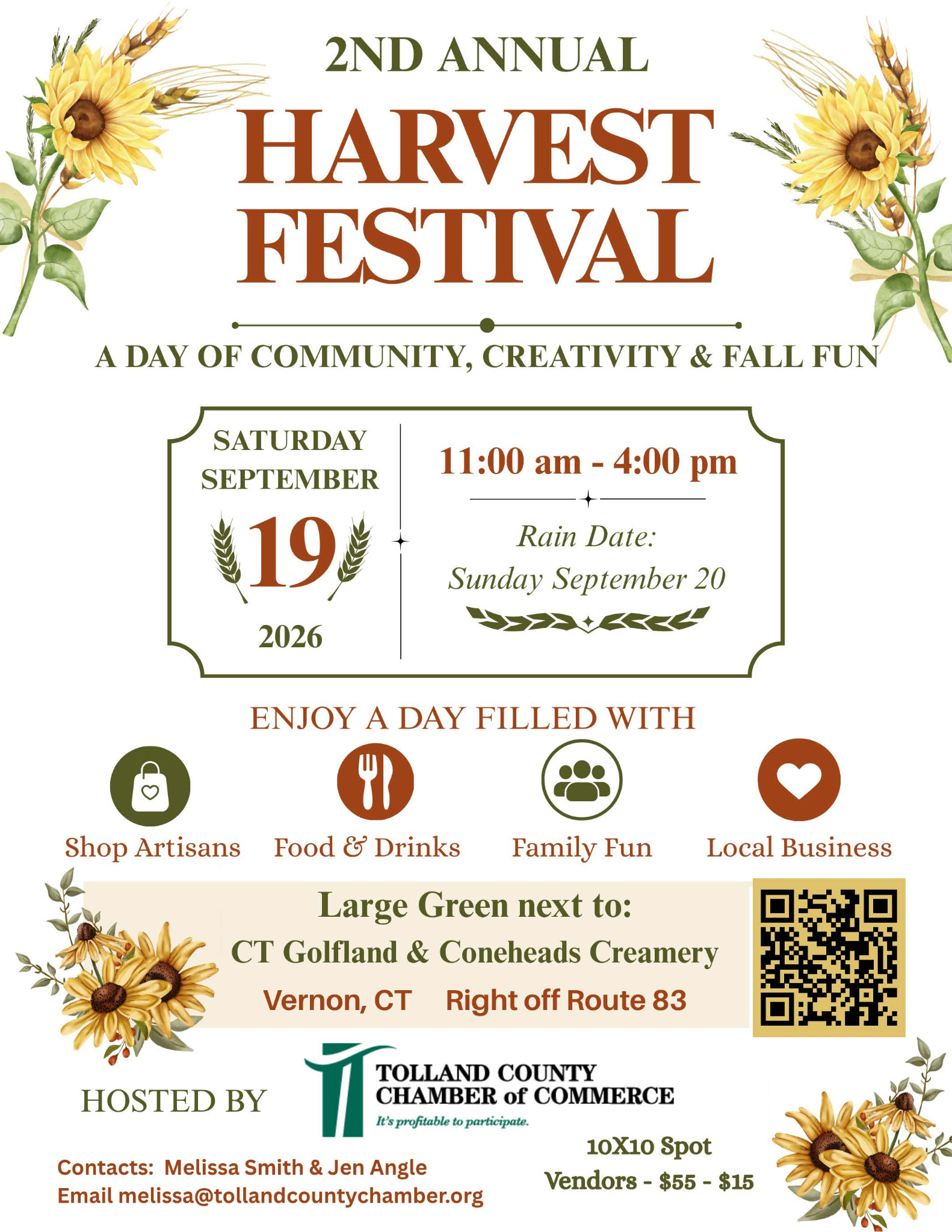2nd Annual Harvest Festival event flyer