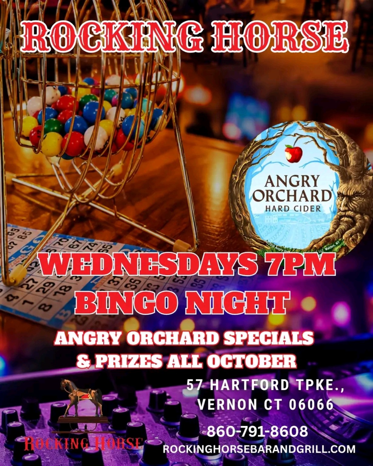 Rocking Horse October Bingo Nights event flyer
