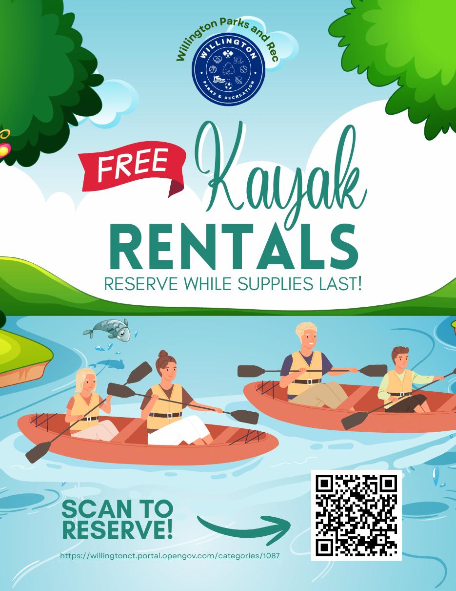 Free Kayak Rentals event flyer