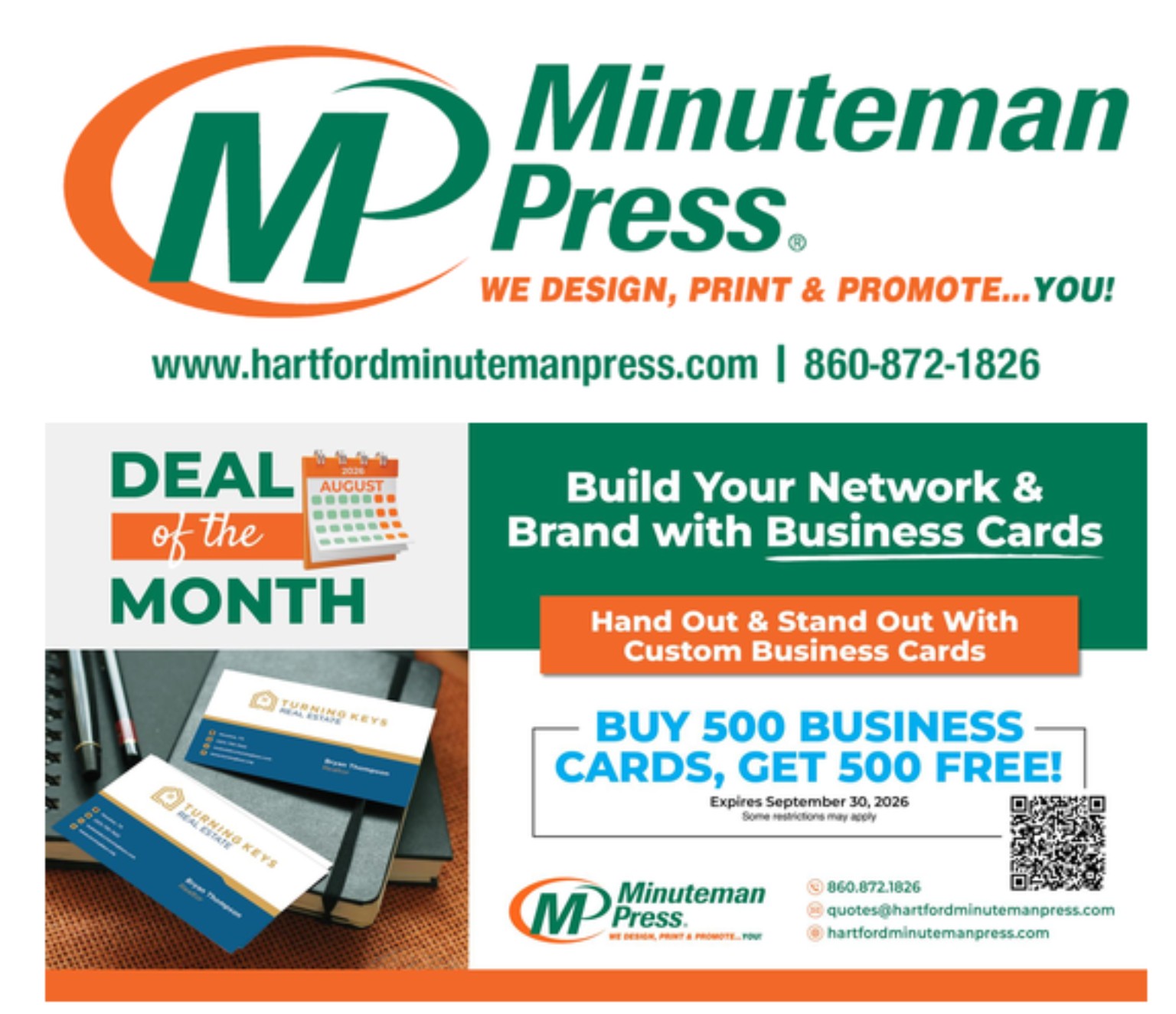 Minuteman Press Deal of the Month flyer