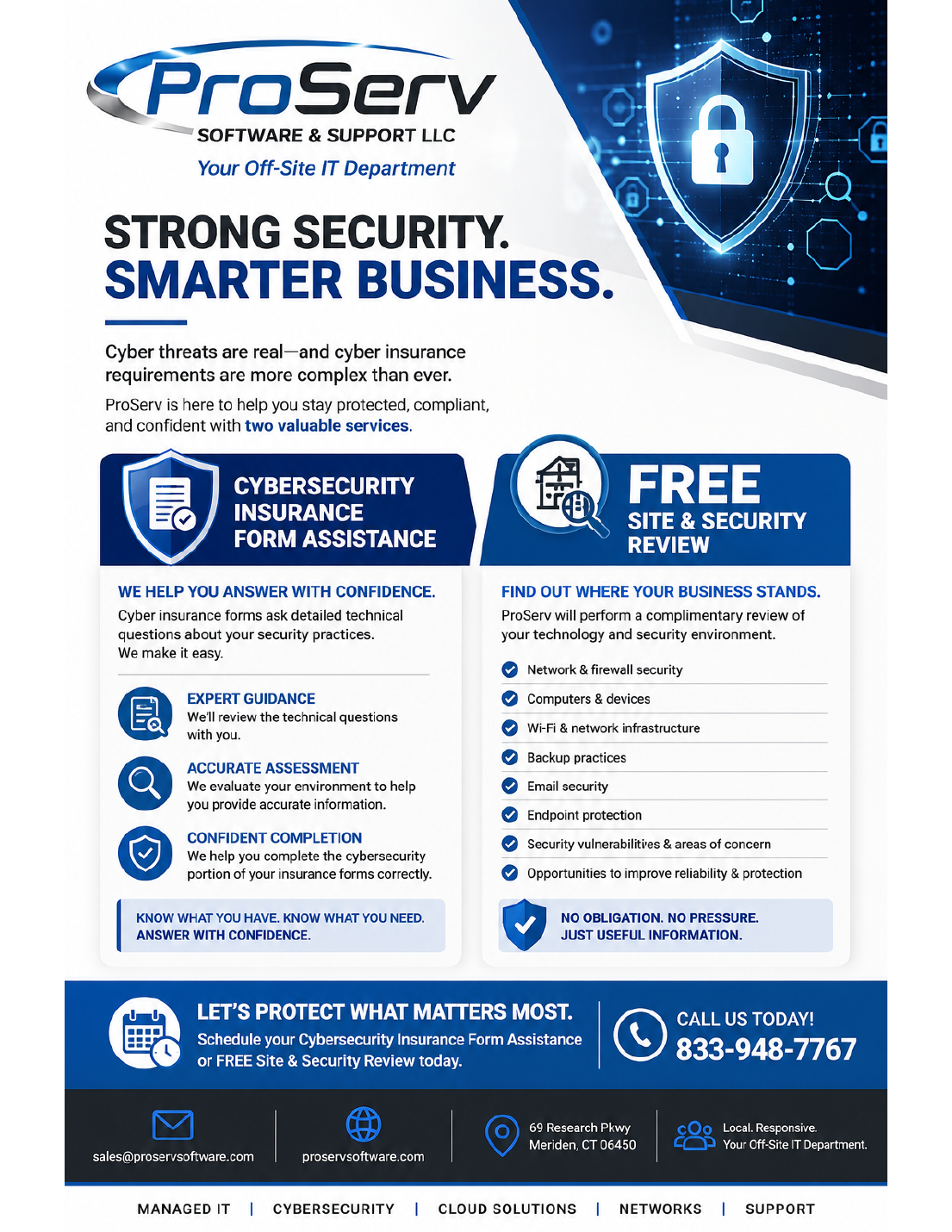 ProServ: Strong Security. Smarter Business. flyer