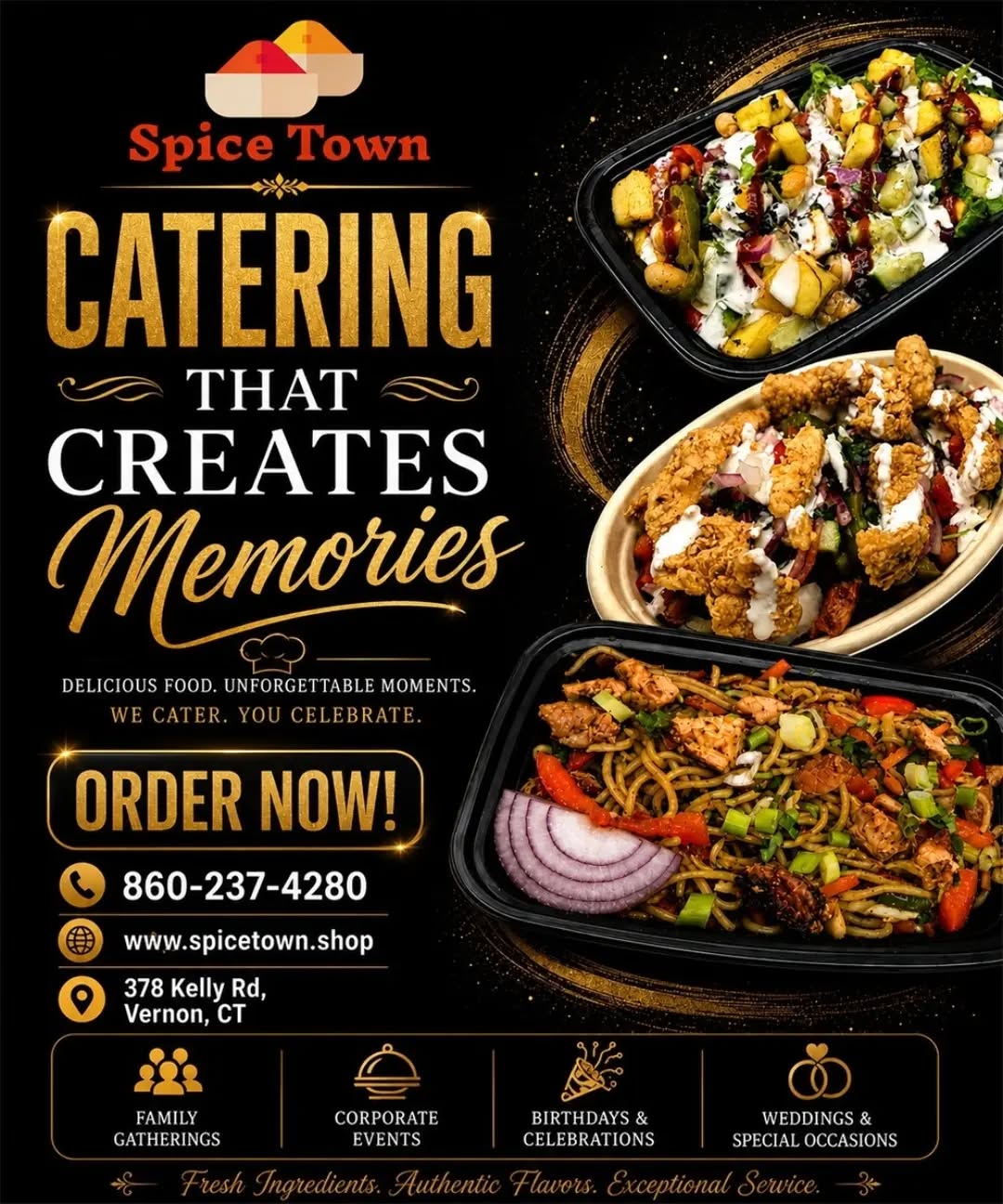 Spice Town Catering flyer