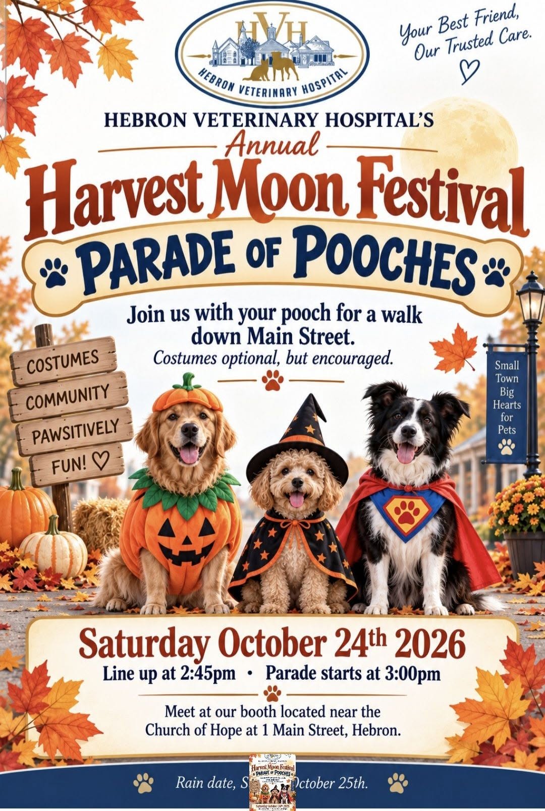 Parade of Pooches event flyer