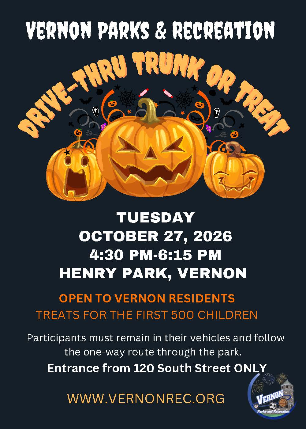 Drive-Through Trunk or Treat event flyer