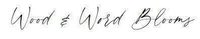 Wood & Word Blooms logo