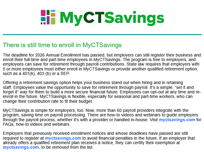 MyCTSavings logo