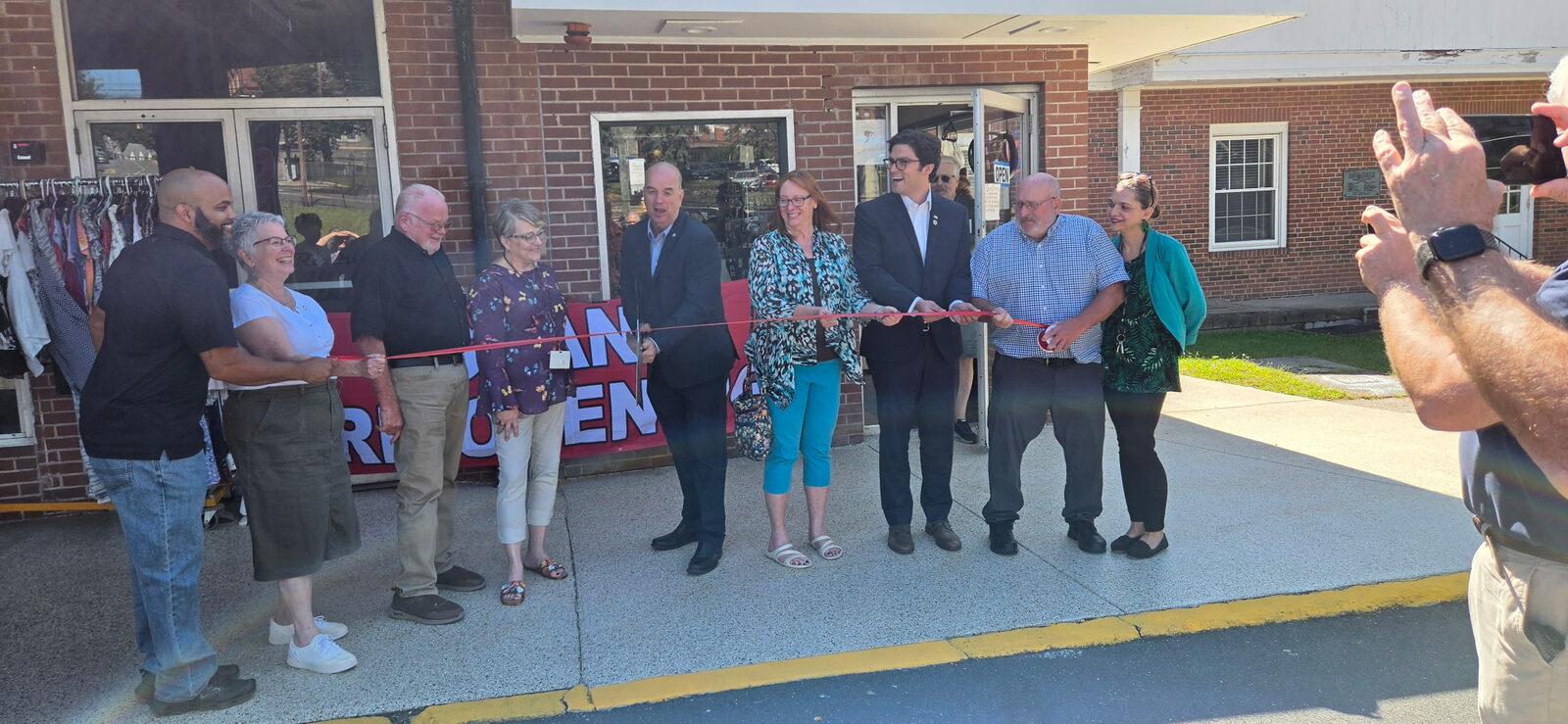 The Gifts of OWC Secondhand Treasures ribbon cutting